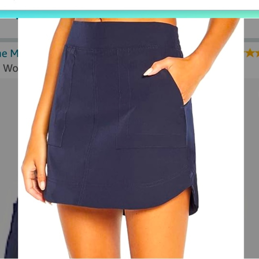 Navy Blue Athletic Skort
